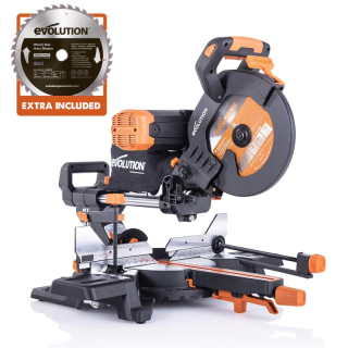Multifunkčná pokosová pila R255SMS-DB+ Evolution - 2 kW, ? 255 mm, obojstranný náklop